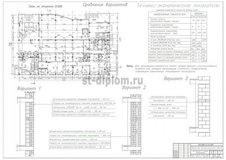 Дипломная работа: Проектирование четырехэтажной гостиницы в г. Краснодаре